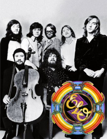 Electric Light Orchestra, Fackel-Straßenalbum der Woche im Stil der 1970er Jahre, Schlaghosen im Stil der 1970er Jahre