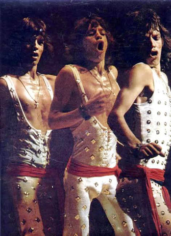 Mick jagger ossie Clarke 1970s Rolling Stones flare street jumpsuit catsuit 