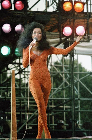 Nackter Catsuit von Diana Ross aus den 1970er Jahren