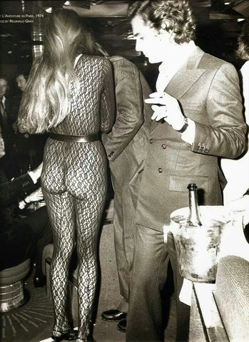 Studio 54 Flare Street Jerry Hall Durchsichtige Hose