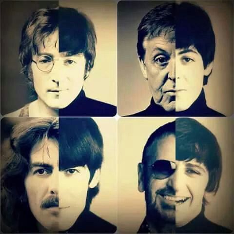 Beatles ab und zu Fackeln auf der Straße