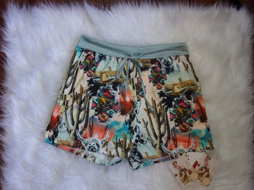 Western Collage Lounge Shorts