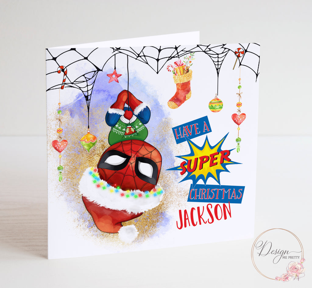 Spider-Man Christmas Card – Design Me Pretty