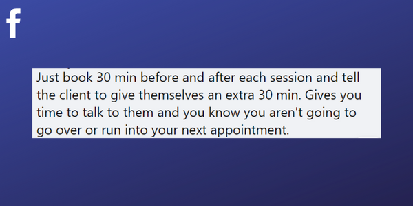 tips from a massage therapist about client consultations from Facebook
