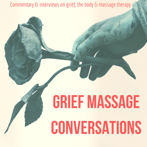Logo for the grief massage conversations podcast