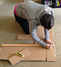 measuring the width of a massage table