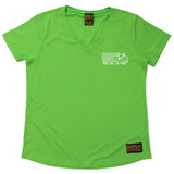 FB Ride Like The Wind Womens Cycling Tee - Complicated Cycling - V Neck Dry Fit Performance T-Shirt