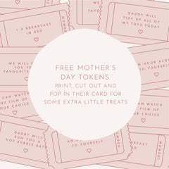 mothers day tokens paper and wool