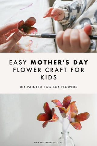 mothers day flower craft for kids