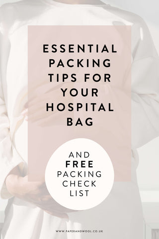 hospital bag checklist and packing tips