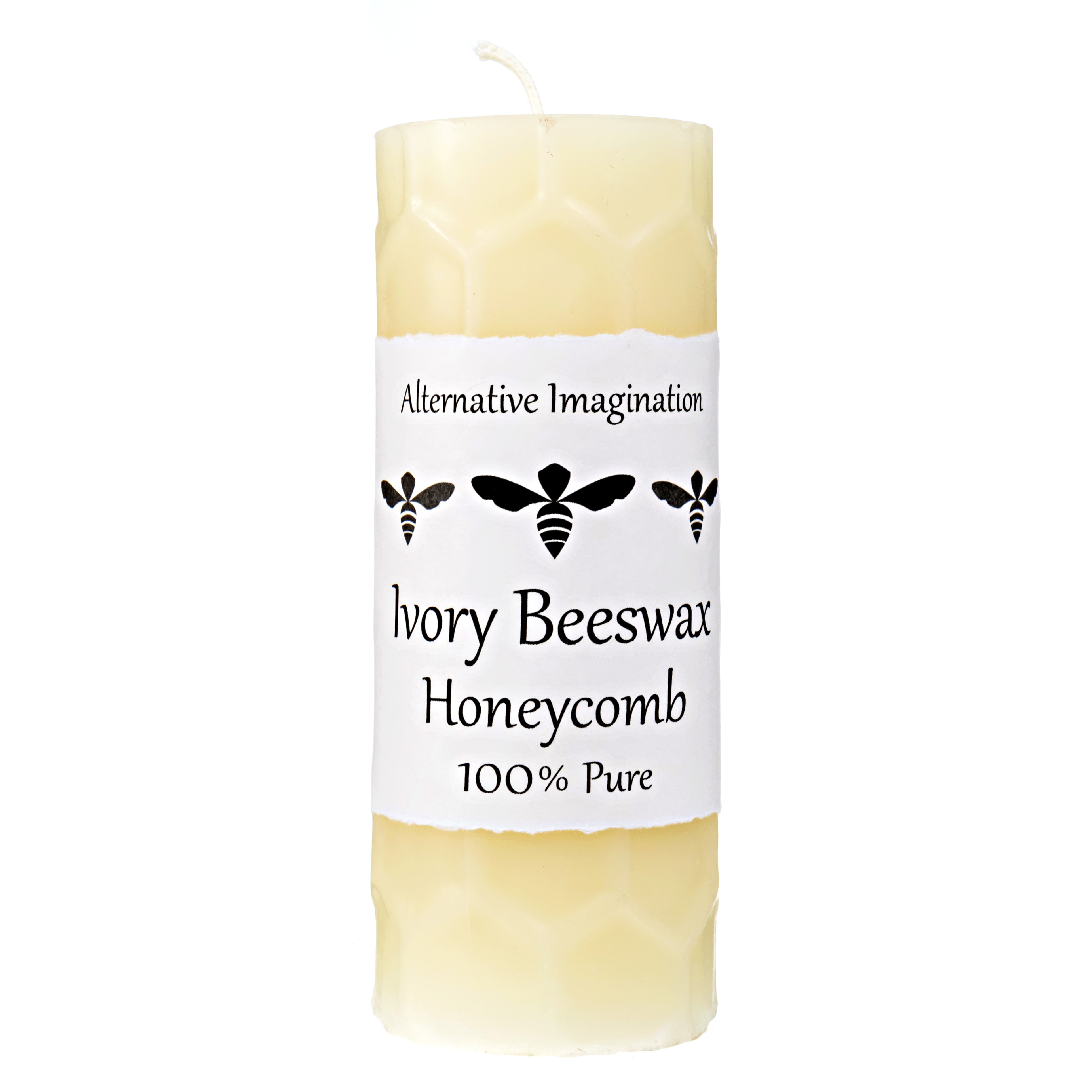 100% Premium Beeswax Pillar Candles - Alternative Imagination