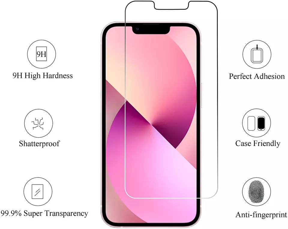 Beskyttelsesglas til iPhone (5, 6, 7, 8, X, Xs, Xr, 11, 11 Pro, 12, 12 Pro, 12 Mini, 13, 13 Pro, 13 Mini) - Tempereret Glas 9H - iPhone 8 plus