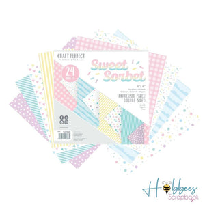 24 Hojas Papel Decorado Doble Cara Tonos Pastel Tonic  - Hobbees