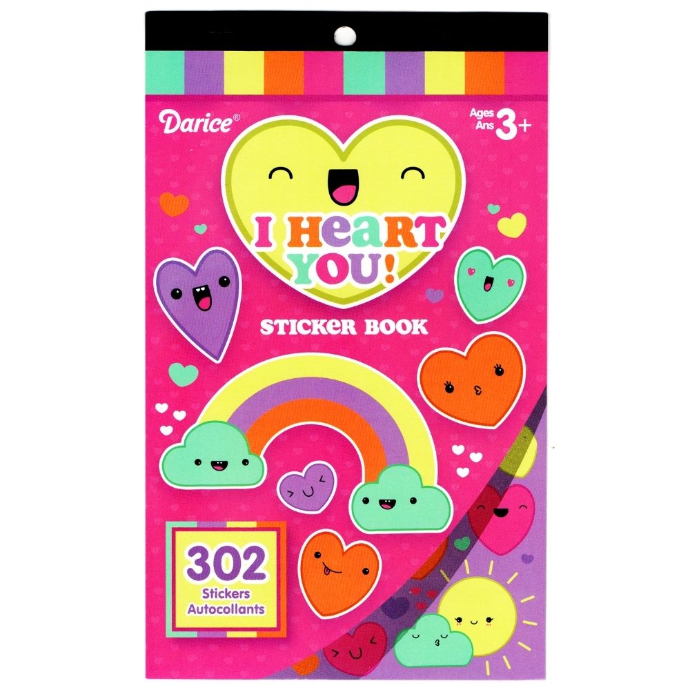 302 Pegatinas Estampas Stickers Corazones Arcoiris Scrapbook Hobbees