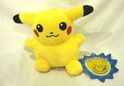 POKEMON PIKACHU 6" Stuffed Animal Plush Toy with String Suction Cup -New w/Tags