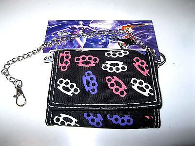 Multi-Color Ed Hardy Style Fish and Roses Wallet Unisex Men'