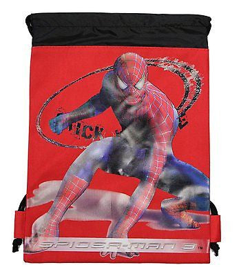 SPIDERMAN 3 RED DRAWSTRING BAG BACKPACK TRAVEL STRING POUCH MARV