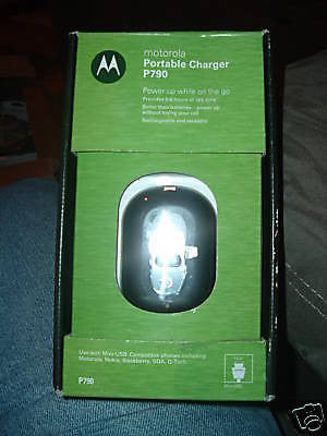 MOTOROLA P790 BLACK PORTABLE CHARGER-NEW IN BOX! - nannysclosetbestdeals - Motorola Mini Usb Charger