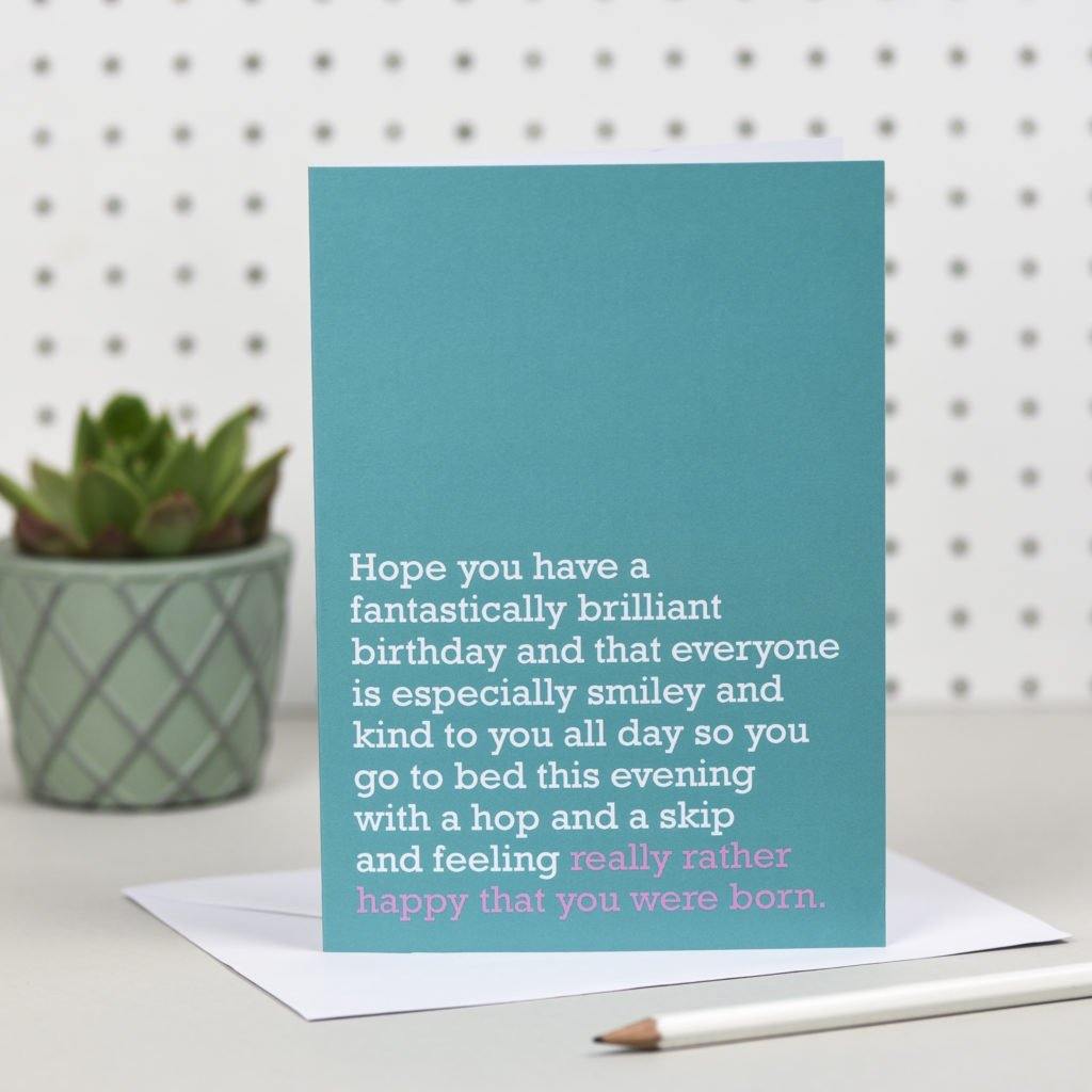 Happy You Were Born Card