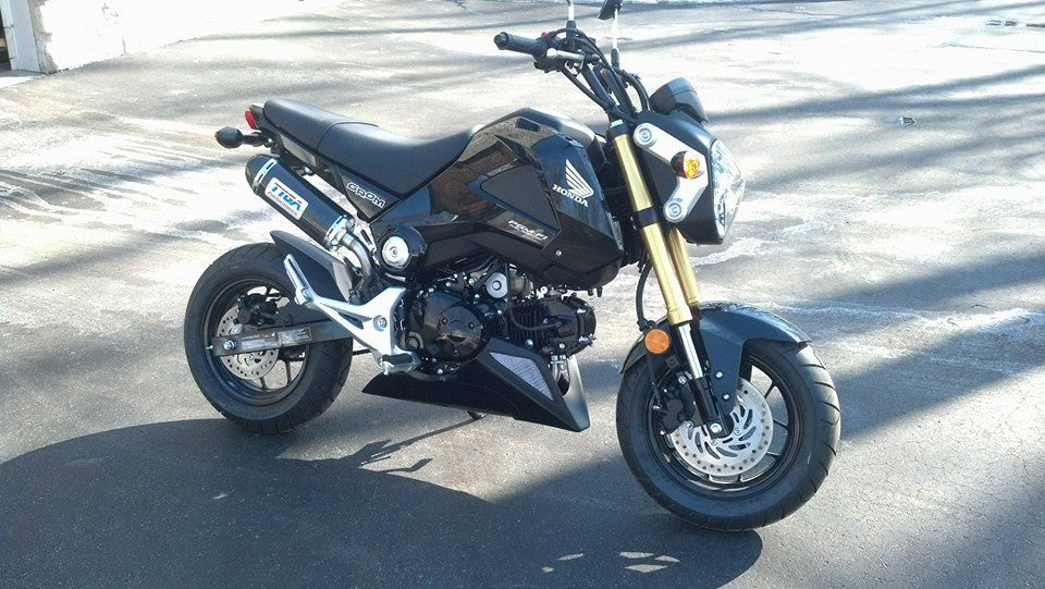 Tyga Performance Racing Belly Pan for Honda 'GROM' IN BLACK Rocket