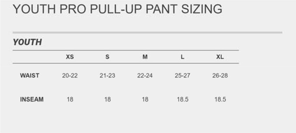 Easton Baseball Pants Size Chart