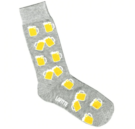 Beer print socks