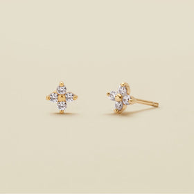 Luxe 3-prong Stud Earrings – Made By Mary