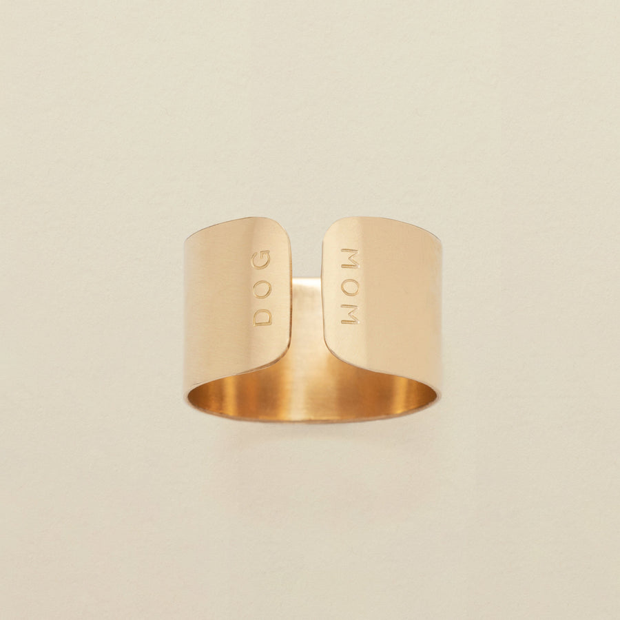 Made by Mary Luster Cigar Band Ring | Stackable, Bold, Versatile Gold Filled / 7