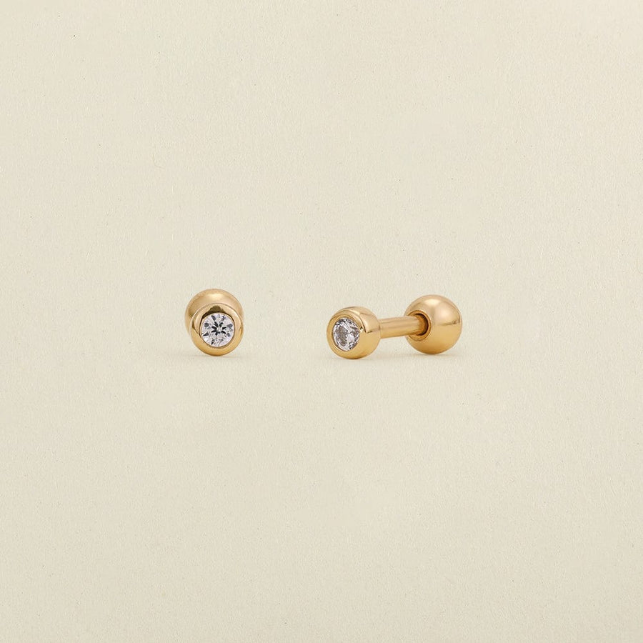 stud earrings gold