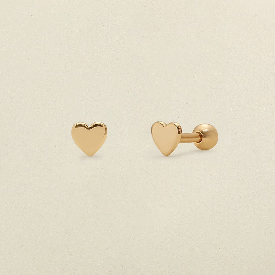 Tiny Star Earrings, 14K Gold Studs, Cartilage Piercing 14K Gold / 3mm (Not for First Hole)