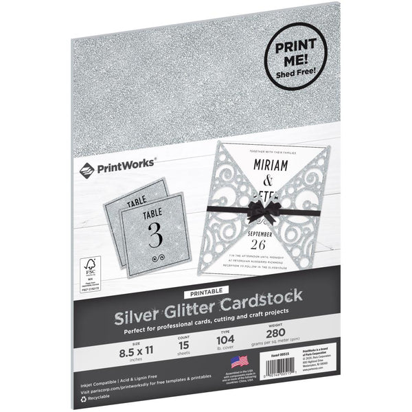 Craft Consortium The Essential Glitter Cardstock A4 10/Pkg-Champagne