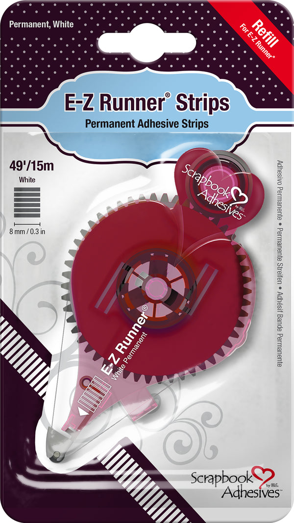 Spellbinders > Permanent, 0.125X49' - Spellbinders Card Shoppe Essentials Tape  Runner Refill: A Cherry On Top