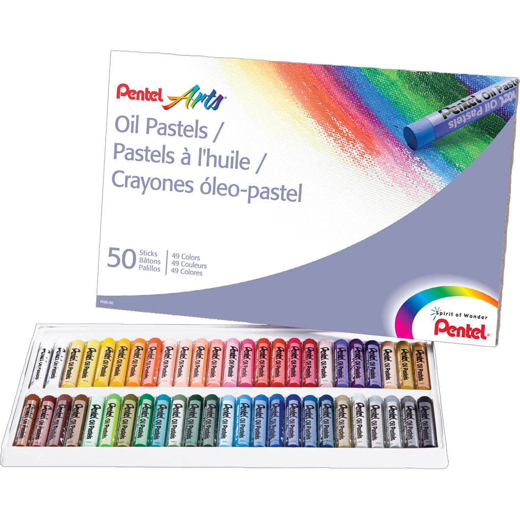 Pentel Arts Oil Pastels 50/Pkg - Assorted Colours – CraftOnline