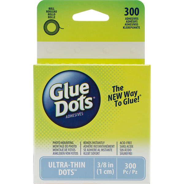 Multipack of 12 - Glue Dots .375 Dot Disposable Dispenser-Permanent, 200  Clear Dots