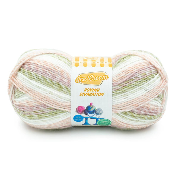 (3 Pack) Lion Brand Yarn Ice Cream Baby Yarn, Cake Batter