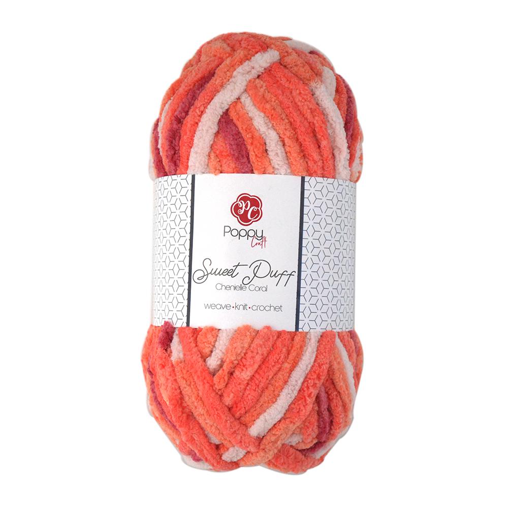 Poppy Crafts Sweet Puff Super Chunky Chenille Yarn 16 Ply 100g Che Craftonline