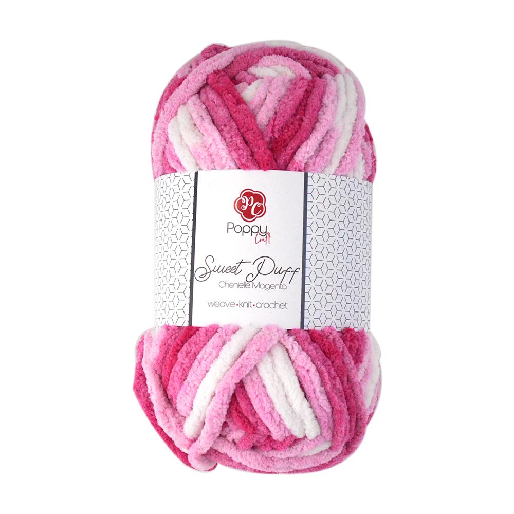 Poppy Crafts Sweet Puff Super Chunky Chenille Yarn 16 Ply 100g Mag Craftonline