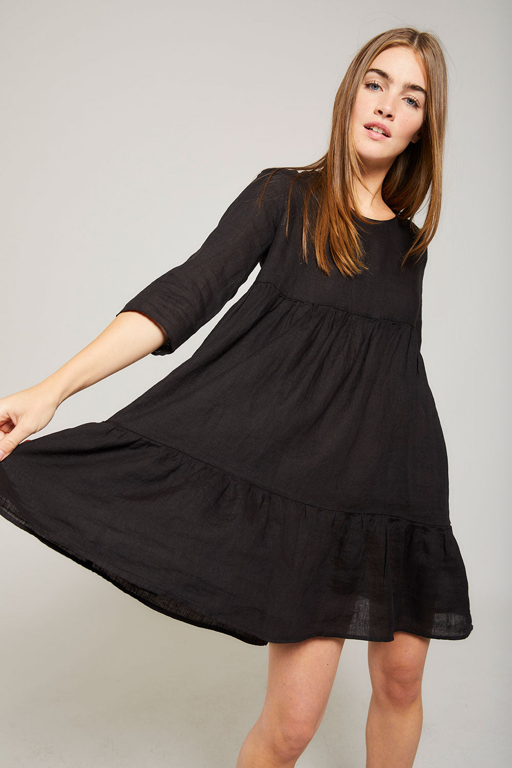 Linen Babydoll Dress