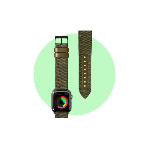 Milano Watch Strap for Apple Watch Strap Series 1-6 & SE in Color Olive Green 
