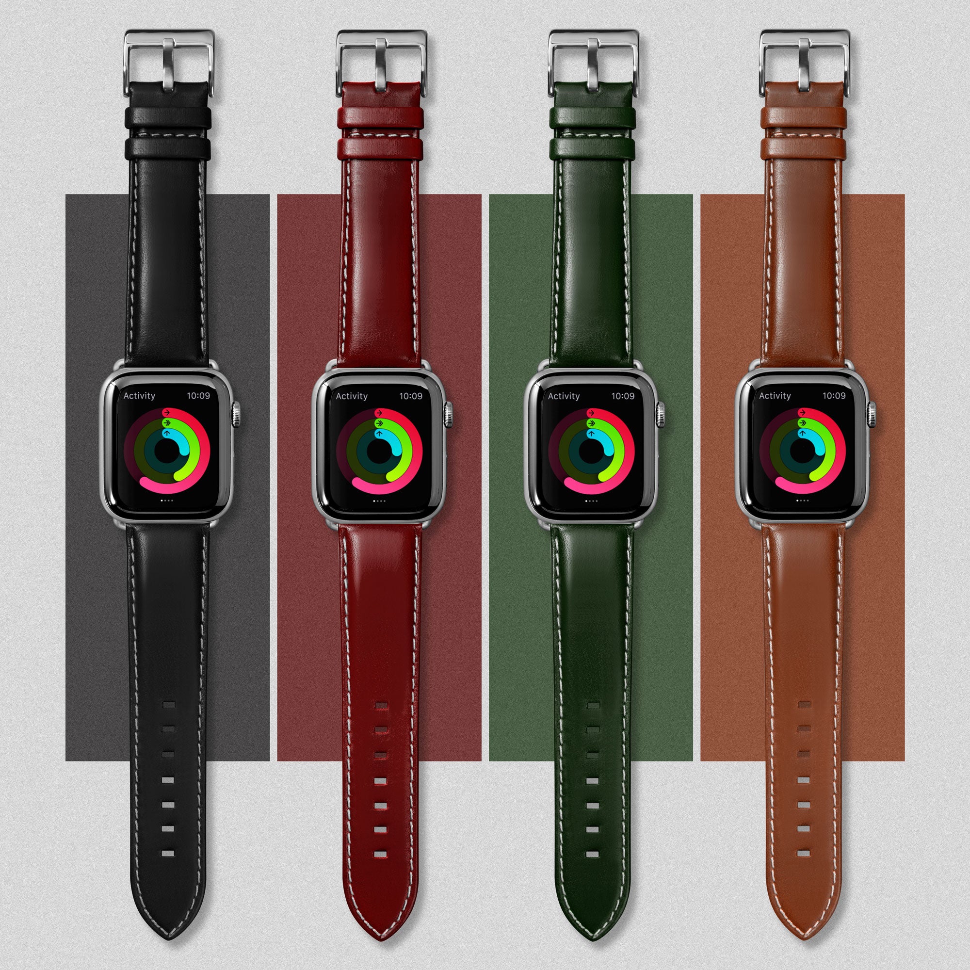 i-Blason - Strap for smart watch - up to 203 mm - brown - for Apple Watch  (42 mm, 44 mm) 