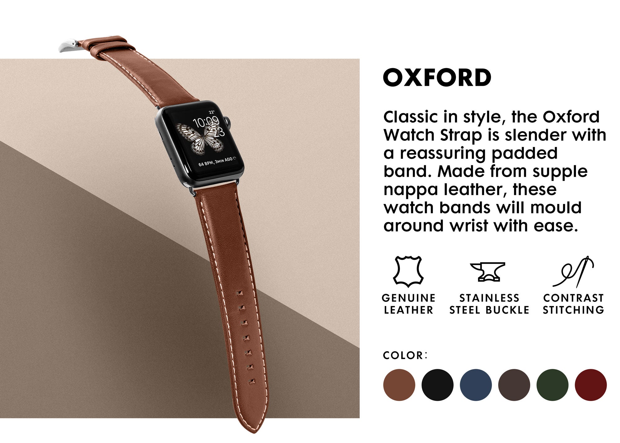 LAUT Oxford Watch Strap for Apple Watch