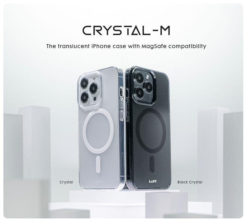 CRYSTAL-M case Compatible with MagSafe for iPhone / Pro / Pro Max – LAUT DESIGN USA, LLC