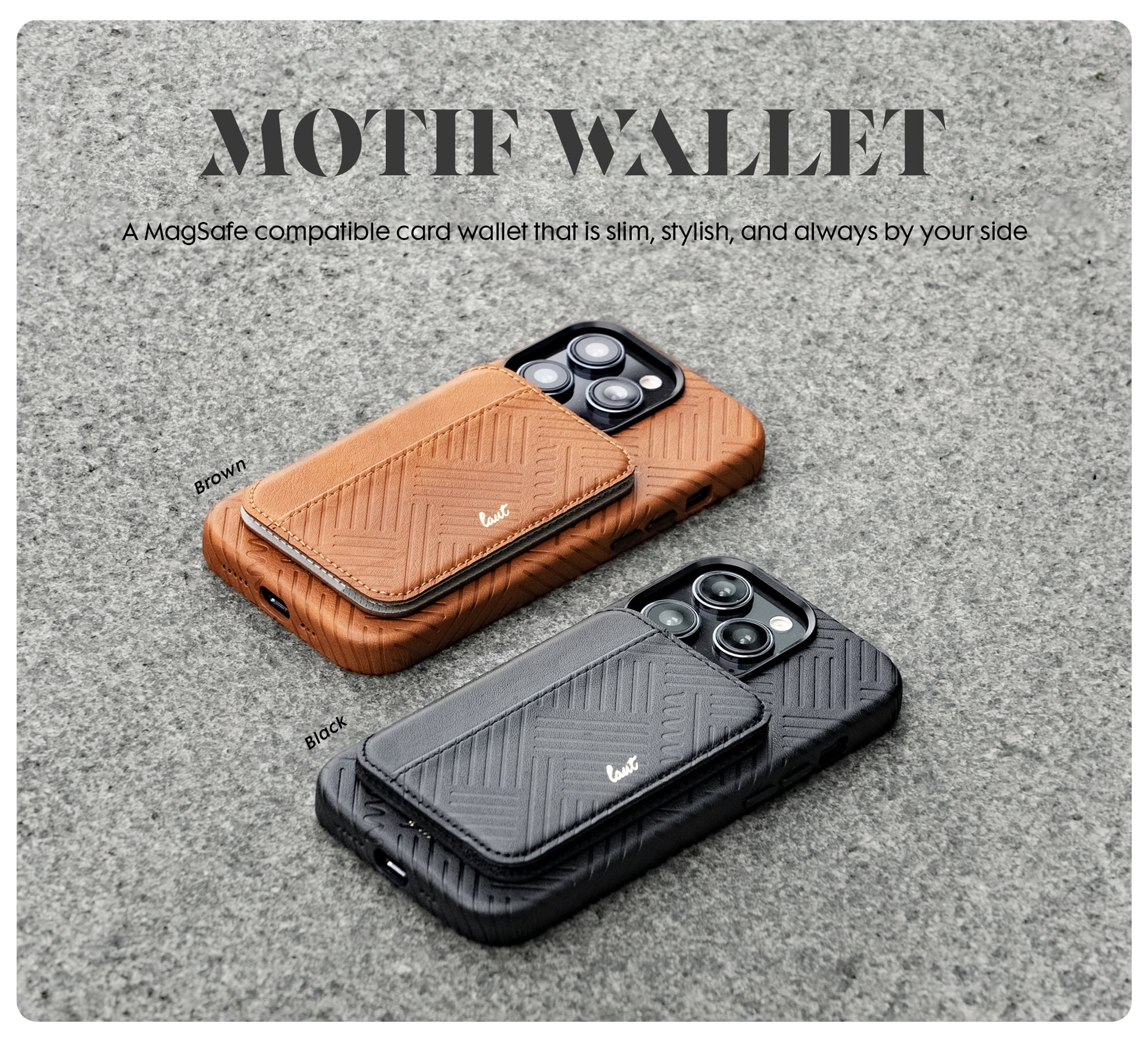 Leder MagSafe Wallet, kompatibel mit MagSafe Wallet mit