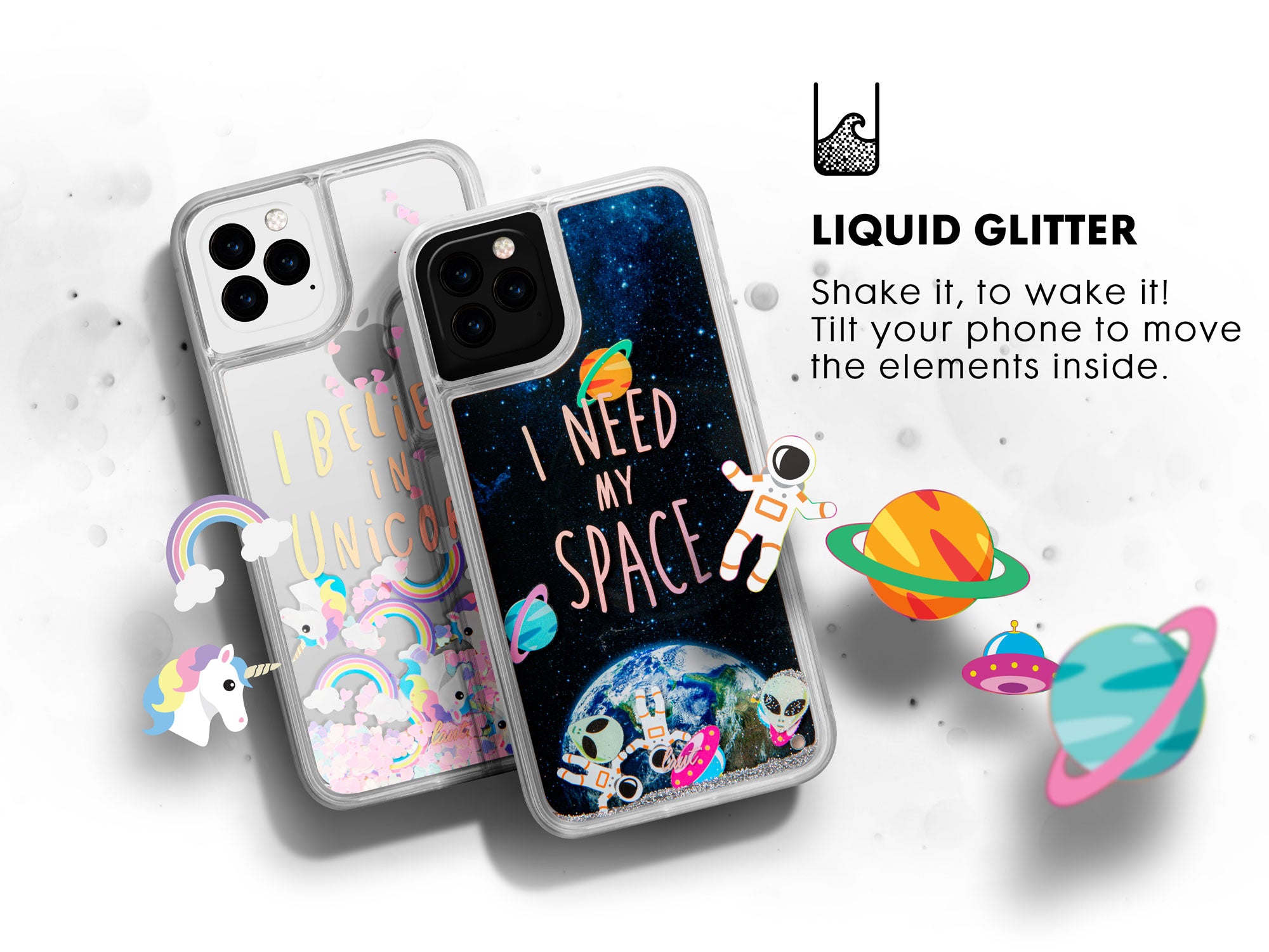 LAUT GLITTER UNICORNS for iPhone 11 | iPhone 11 Pro | iPhone 11 Pro Max