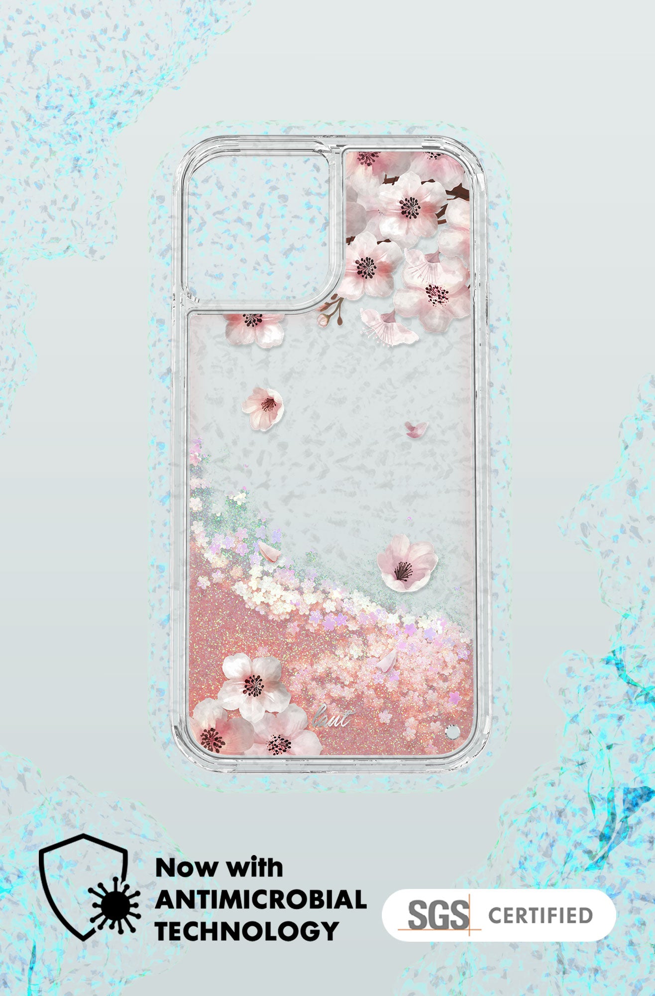 LAUT - SAKURA Liquid Glitter case for iPhone 12 series