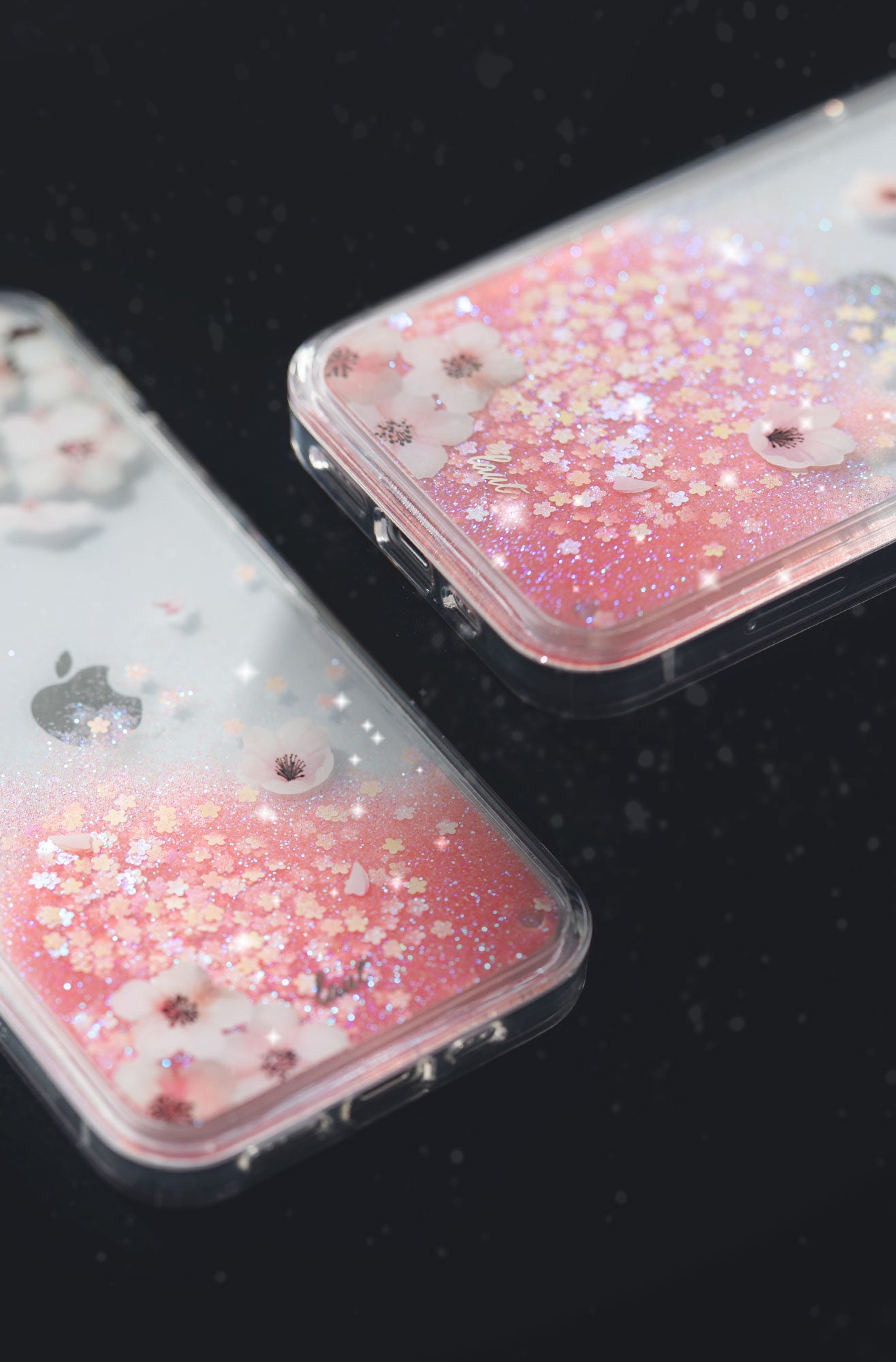 LAUT - SAKURA Liquid Glitter case for iPhone 12 series