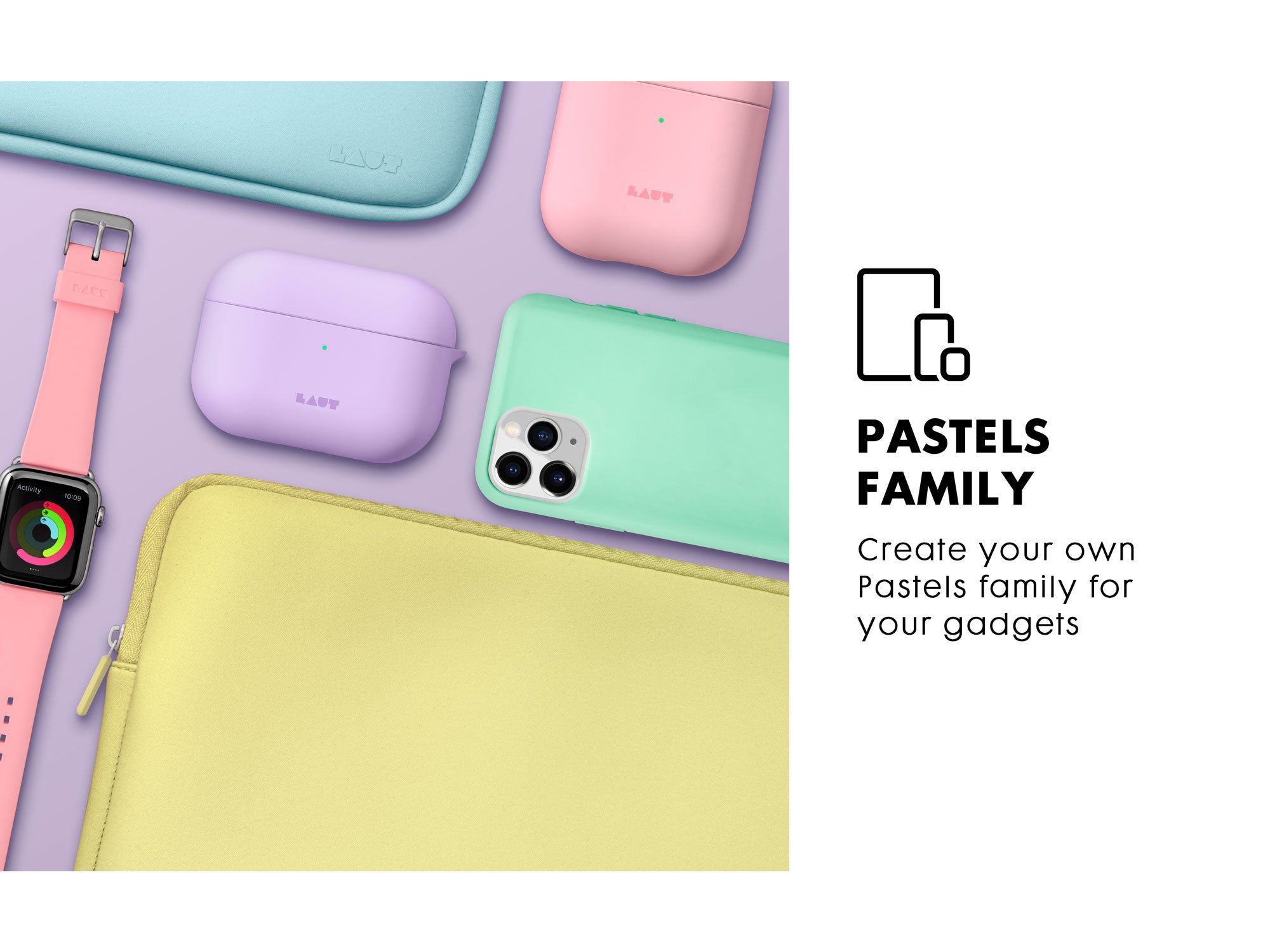 LAUT HUEX PASTELS Protective Sleeve for Macbook 13-inch