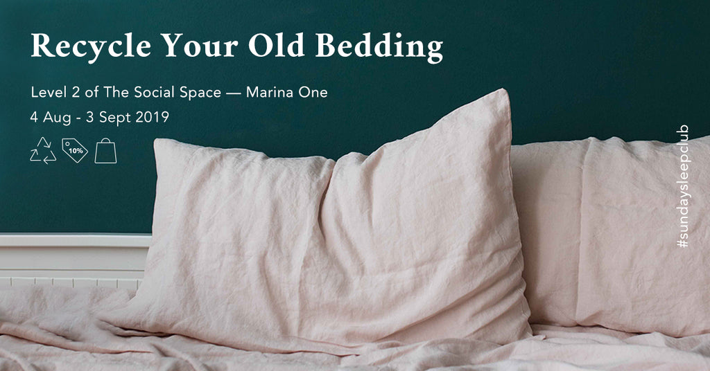 Recycle your old bedding and get 10% off