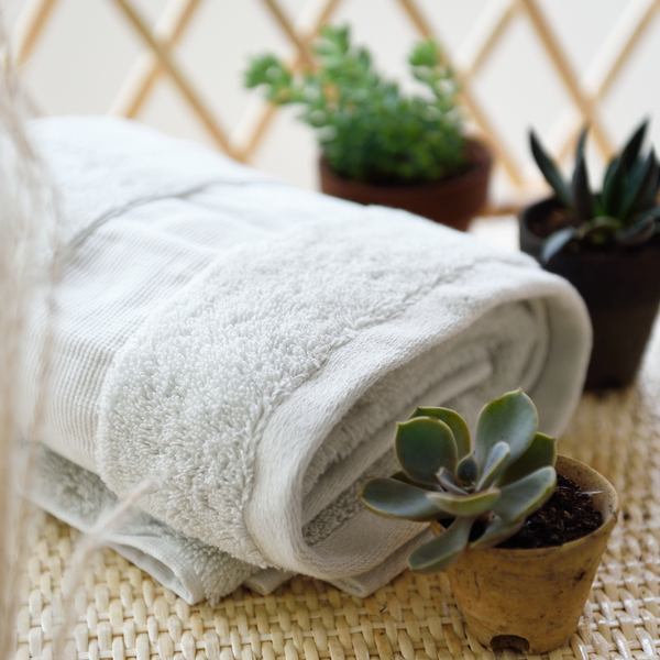 SANLI Bath Towel Pure Cotton Antibacterial White 