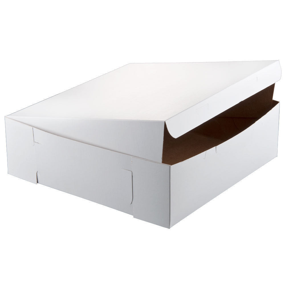 Download 250 Fold Flat White Square Cardboard Cake Boxes ...